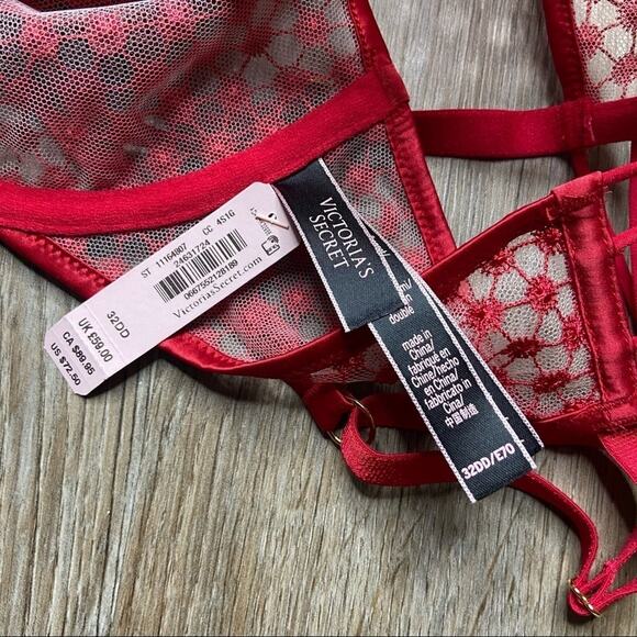 Victorias Secret 32DD red lace front hook - Picture 3 of 4
